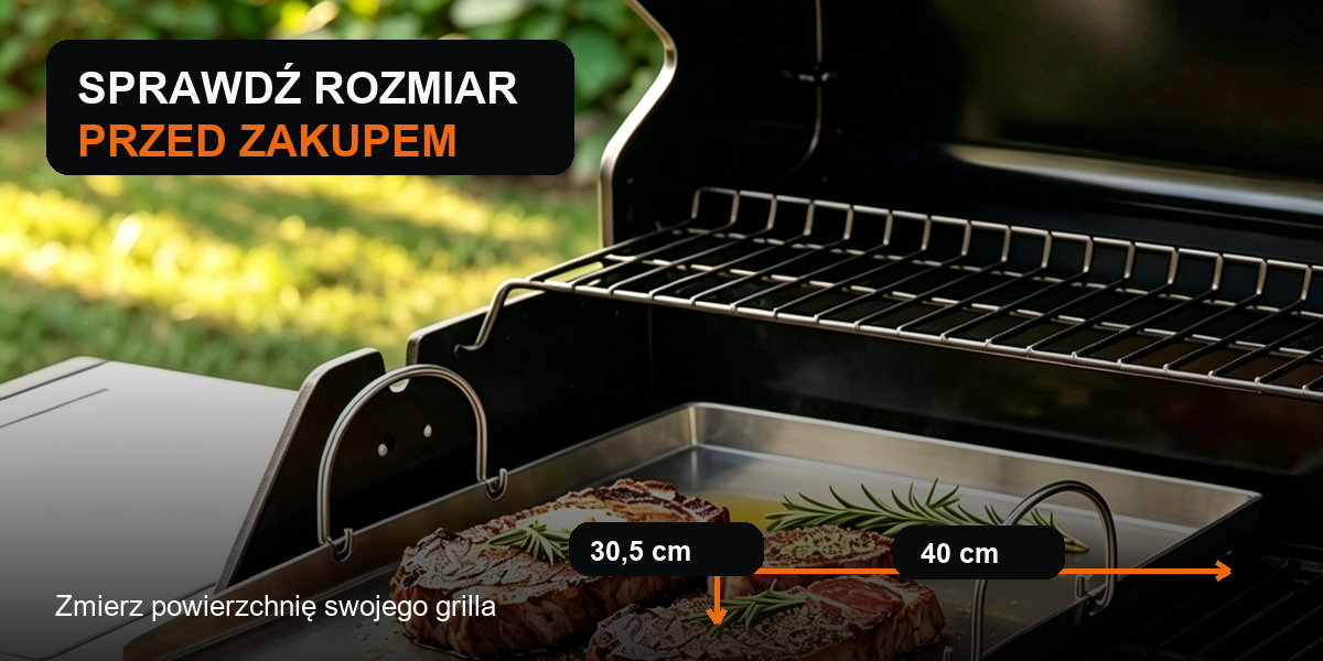 Grillplatte Edelstahl 40×30,5 cm mit 2 Spateln, Flasche & Bürste