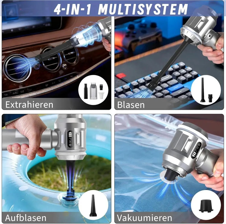 Handheld Vacuum Cleaner, Portable Vacuum, Powerful Mini Vacuum, Multifunctional, Suitable for Cars, Home, Office, Camping, And for Cleaning Dust on Computer Keyboards And Laptops